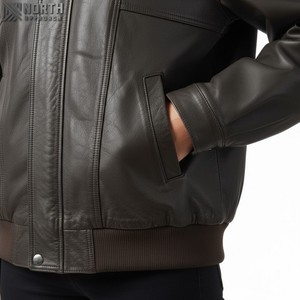 High Quality Women's <b>Winter</b> <b>Leather</b> <b>Jacket</b> with Customized Logo Breathable Design 100% Polyester - Product Image 5