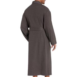 Albornoces de felpa térmicos informales de lujo para hombre, bata de manga larga de algodón suave de secado rápido con logotipo personalizado, servicio OEM de alta calidad - Product Image 4