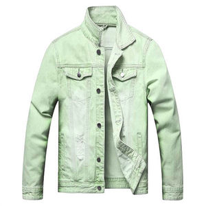 Veste Denim d'Hiver pour Hommes Vente en Gros Coupe-Vent Polaire Épaisse Chaude Mode Décontractée Col Fourrure Patchwork Bouton - Product Image 1