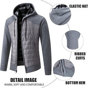 Sudadera con Capucha de Malla Transpirable, Ajuste Flexible, Perfil Robusto, Aislada para Invierno, para Actividades al Aire Libre, con Cierre, Digital, 100% Algodón - Product Image 2