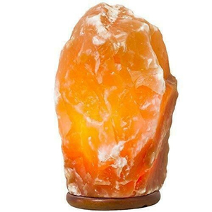 Vente en gros de variateur rose de l'Himalaya lampes au sel en cristal socle en bois roche grande base en pierre décoration lampe au sel - Product Image 5