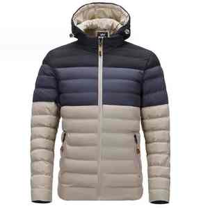 แจ็กเก็ตขนเป็ดด้านหน้าสำหรับผู้ชายบุนวมกันลมใส่เล่นกีฬากลางแจ้งฤดูหนาวแบบกำหนดเองได้ - Product Image 1