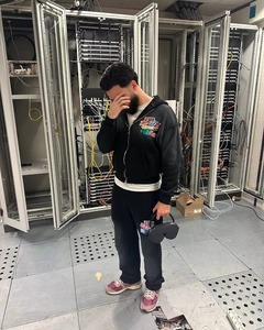 OEM Custom Winter Solid Acid Wash Printed Vintage Hoodie & Jogger Set Regular Fit Drawstring Closure Cotton <b>Tracksuit</b> Unisex - Product Image 6