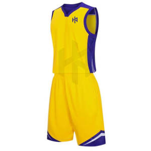 Vêtements de sport de basket-ball sans manches à séchage rapide respirants fabriqués en usine, uniforme d'été de grande taille - Product Image 2
