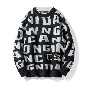 Vente en gros de pulls décontractés en coton torsadé d'automne-hiver pour hommes pulls tricotés respirants de grande taille pour hommes - Product Image 6