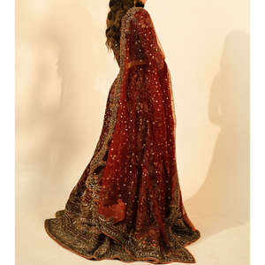 Robe de mariée de mariage moderne pour femmes bas en satin avec haut en dentelle manches longues facile à porter conception pleine longueur tissu confortable - Product Image 2