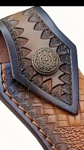 Funda para Cuchillo de cuero genuino hecha a mano al por mayor, trampa portátil para animales para supervivencia de caza, gran colección hecha en la India - Product Image 3