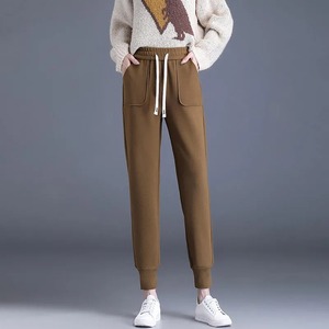 Jambe droite gris pantalons de survêtement femmes pantalon tenue automne taille haute pantalon ample Baggy blanc cravate teinture survêtement pantalons de survêtement - Product Image 2