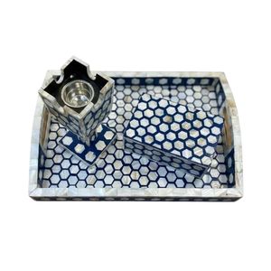 Ensemble brûleur d'encens Bakhoor en nacre avec plateau et boîte de rangement, vente en gros, Dubaï EAU, pour Ramadan et Aïd, directement de l'usine - Product Image 2