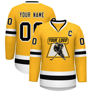 Camisetas de Hockey sobre Hielo Personalizadas de Poliéster Ligero y Delgado de Alta Calidad para Hombres Adultos - Secado Rápido y Transpirable - Product Image 1