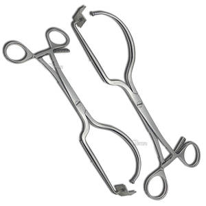 Juego de instrumentos de cirugía ortopédica, fórceps de reducción de acero manual con bola y protector de tejido blando, fórceps de sujeción ósea - Product Image 3