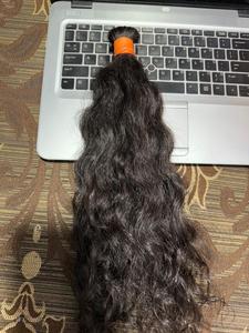 Extensions de cheveux humains Remy ondulés naturels du temple indien vierge 100% d'origine indienne Cuticule douce alignée non traitée de confiance - Product Image 4