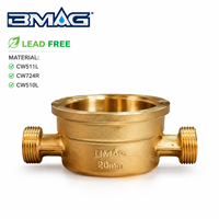 Corps de compteur d'eau en laiton sans plomb BMAG CW511L CW724R CW510L, boîtier moulé en sable sur mesure OEM, utilisation sûre pour l'eau potable, protection IP68