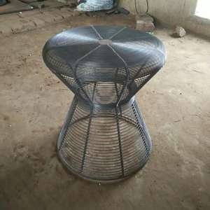 Wire Design Iron Metal <b>Stool</b> Black Finished Perfect For Home Living Room Decorative Furniture Ottoman and <b>Stools</b> - Product Image 5