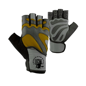 UNIQUE GYM WEAR OEM Customized Leather Weight Lifting <b>Gloves</b> for Unisex Use - Product Image 5