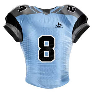 Nueva Camiseta de Fútbol Americano Personalizada de Manga Corta, Transpirable, Talla Grande, para Hombre - Product Image 1