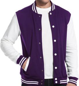Vente chaude Personnalisé Cool Style Hommes Hiver Baseball Bomber Varsity Vestes Casual Toile Tissu Lettre Homme Veste - Product Image 2