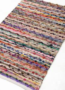 พรม Chindi แบบดั้งเดิมสำหรับปิกนิกพรมขนสัตว์ทอมือสำหรับห้องนั่งเล่นขายส่งพรมจากอินเดีย - Product Image 3