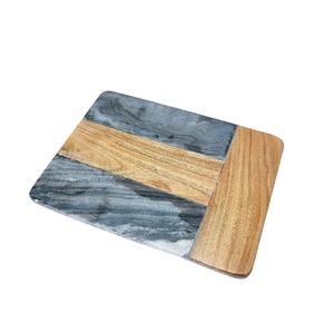 Planche à découper vintage en marbre et bois bloc à découper forme rectangulaire planche à découper pour la vente chaude accessoires de cuisine à domicile - Product Image 2