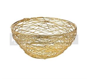 Tazón de Servir Circular de Aluminio Dorado de Lujo, Ligero, Duradero y Resistente al Calor, para el Hogar y Hoteles, de Millenium Handicrafts - Product Image 2