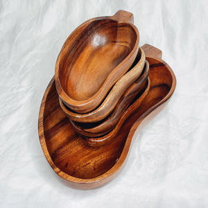 Best price <b>mango</b> fruit shape <b>wood</b> <b>bowls</b> top quality serveware decorative wooden <b>bowl</b> for sale - Product Image 2