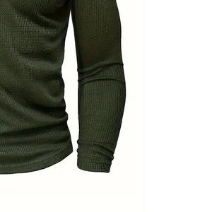 Men's New Style Soft Breathable 100% cotton <b>Henley</b> <b>Shirts</b> Casual and sports wear for all Summer Wear Wholesale - Product Image 3