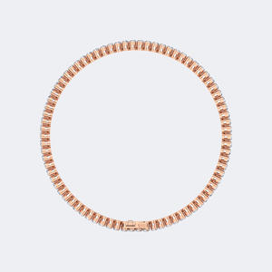 Bracelet tennis en or avec diamants ronds de 3,28 carats, couleur E, cultivés en laboratoire, sertis en feston, bijoux pour femme, 7 pouces - Product Image 4