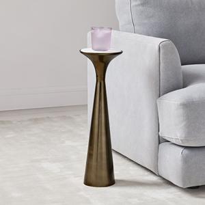 Mesa de bebidas con Base de acero inoxidable, Base de Pedestal con acabado de oro hecho a mano, parte superior de mármol utilizado para el Interior de la barra del hogar - Product Image 3