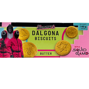 Yummers Squid Game Candy Dalgona <b>Vanilla</b> Biscuits 140g Korean Style Snack Wholesale Price Best Quality Hot Selling Factory - Product Image 4