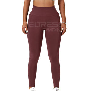 Nuevas mallas de gimnasio de cintura alta a cuadros Premium para mujer, pantalones deportivos de Yoga con realce, cierre de cintura elástica, transpirables, de secado rápido, a bajo precio - Product Image 3