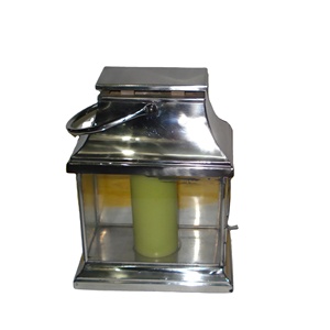 Lanternes de maison et de jardin composées d'acier inoxydable et de fer et de bois avec des supports et des supports de T-light dans les finitions multiples au besoin - Product Image 1