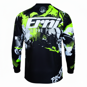 Maillot de course imprimé Dry Fit pour descente en VTT, chemise de motocross à manches longues, moto, VTT, 180g - Product Image 6