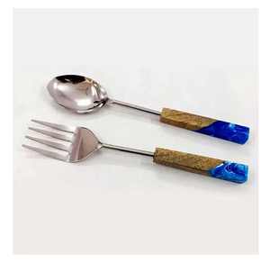 Cubiertos de Latón con Mangos de Oro y Nácar, Juego de Cubiertos para Hoteles y Restaurantes, Decoración de Mesa, Proveedor de Artículos Hechos a Mano - Product Image 6