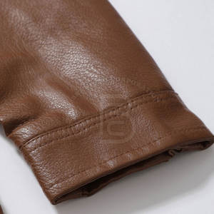 Veste en cuir pour homme, vêtement décontracté, manches longues, veste en cuir pour homme, meilleure qualité, veste d'hiver - Product Image 5