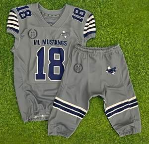 Bon fournisseur 7V7 Jersey Maillot de football américain Manches courtes Uniforme de football américain Vêtements de sport cousus Nouveau design - Product Image 3