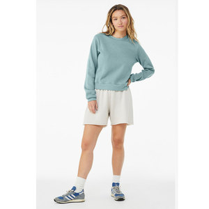 Sweat ras du cou classique silhouette recadrée mi-longue polaire éponge chaude ultra-douce Sweat ras du cou classique - Product Image 2