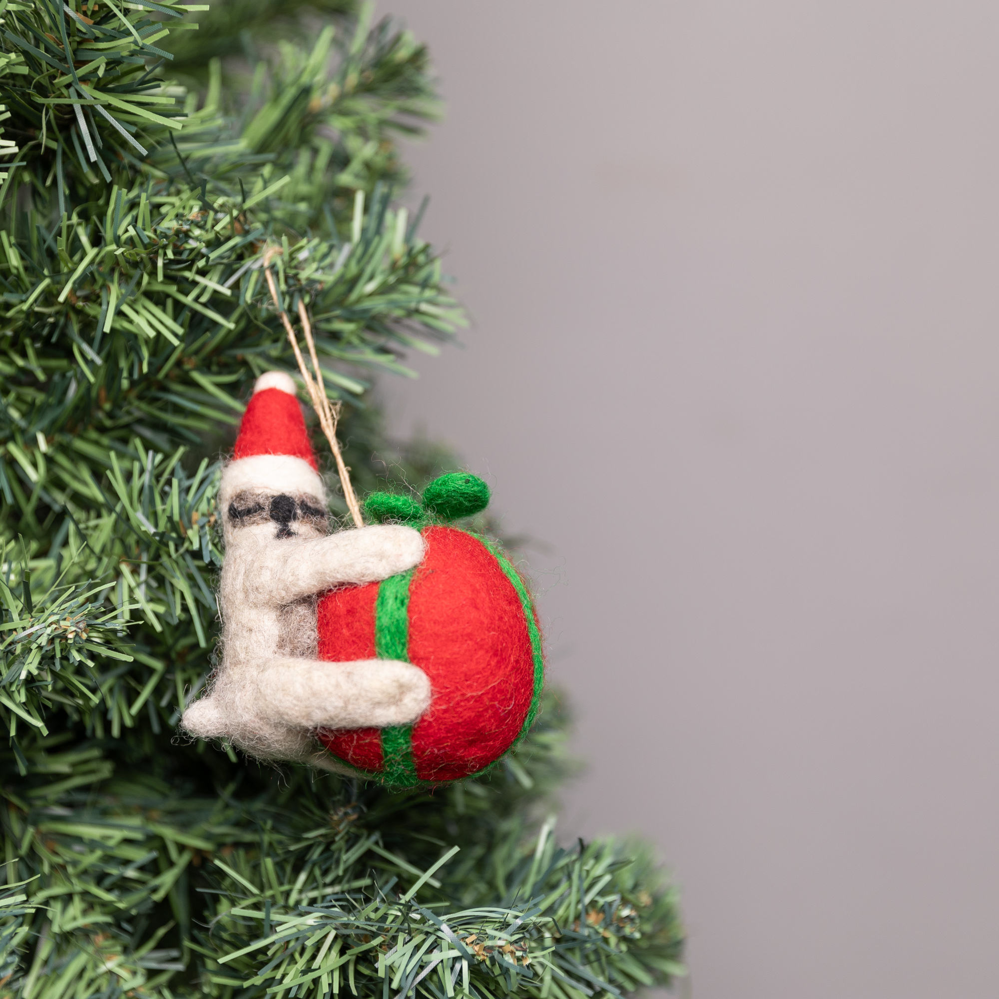 Feutre de laine Paresseux étreignant