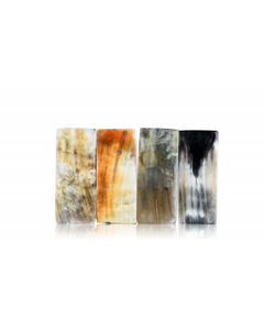 Placas de Cuerno de Vaca para Gafas, Placa de Cuerno Negro para Monturas de Gafas y Mango de Cuchillo, Placas de Escama de Cuerno de Vaca Natural - Product Image 1