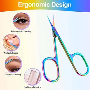 Professional Stainless Steel Nail <b>Scissors</b> <b>Manicure</b> Pedicure Sharp Arrow Point Tip Eyebrow Facial Hair <b>Scissor</b> Cuticle <b>Scissors</b> - Product Image 5