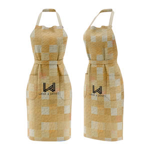 Personalized Sleeveless <b>Kitchen</b> <b>Apron</b> Bib Soft Lightweight Durable Reusable Breathable Eco Friendly Fashionable Custom Logo - Product Image 1