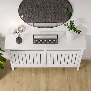 Cubierta Moderna para <span class=keywords><strong>Radiador</strong></span> de Madera, Mueble de Almacenamiento para Calefacción, Estante Decorativo, Cubiertas para Radiadores, Protección para el Hogar - Product Image 3