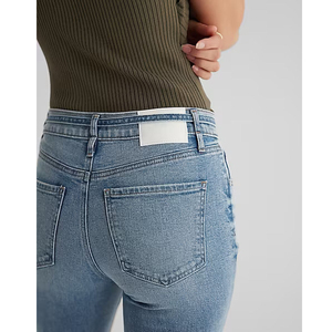 Pantalones acampanados promocionales, pantalones vaqueros de pierna ancha para mujer, pantalones vaqueros, ropa de mezclilla, moda de alta calidad para mujer, pantalones vaqueros acampanados con corte de bota - Product Image 4