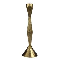 Bougeoir en laiton antique fabriqué à la main avec des détails ethniques traditionnels pour une décoration intérieure classique et une ambiance spirituelle