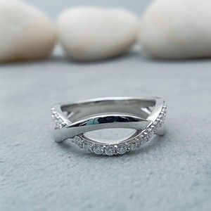 Anillo de compromiso certificado GIA IGI para mujer, solitario fino VVS Lab Grown Princess Cut Moissanite 14K 18K Gold Wedding Band Fiestas - Product Image 1