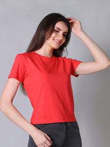 2025 Camiseta de manga corta con cuello en V de gran tamaño transpirable de alta calidad para mujer 100% algodón logotipo personalizado estilo de estampado informal holgado - Product Image 4