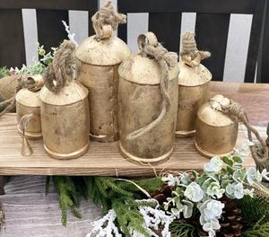 Campanas de Vaca de Latón Hechas a Mano con Diseño Antiguo, Acabado Rústico de Lujo de Alta Calidad, Tono Fuerte, Tema Natural para Uso en Jardín - Product Image 6