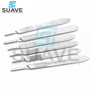 วัสดุที่ดีที่สุดของเครื่องมือผ่าตัดมีดสแตนเลสมีดผ่าตัดด้ามจับและใบมีด - Product Image 5