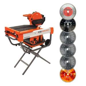 <b>Top</b> seller IQ-TS244-OPK 2000W 254mm (10") Dry Cut Masonry <b>Saw</b> Kit with Extension <b>Table</b> & Vacuum - Product Image 1