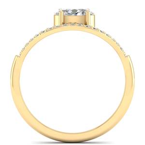 REYES Solitaire 925 Plata de Ley corte ovalado 0,59 quilates anillos de moissanita lujo mujeres compromiso boda banda joyería fina - Product Image 4