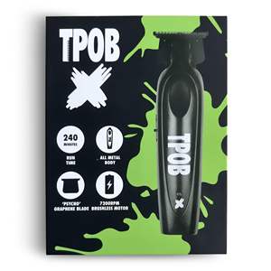 Tondeuse à cheveux numérique sans fil professionnelle rechargeable 7200 tr/min pour hommes, tondeuse à lame en T à écartement zéro, alimentée par batterie - Product Image 2